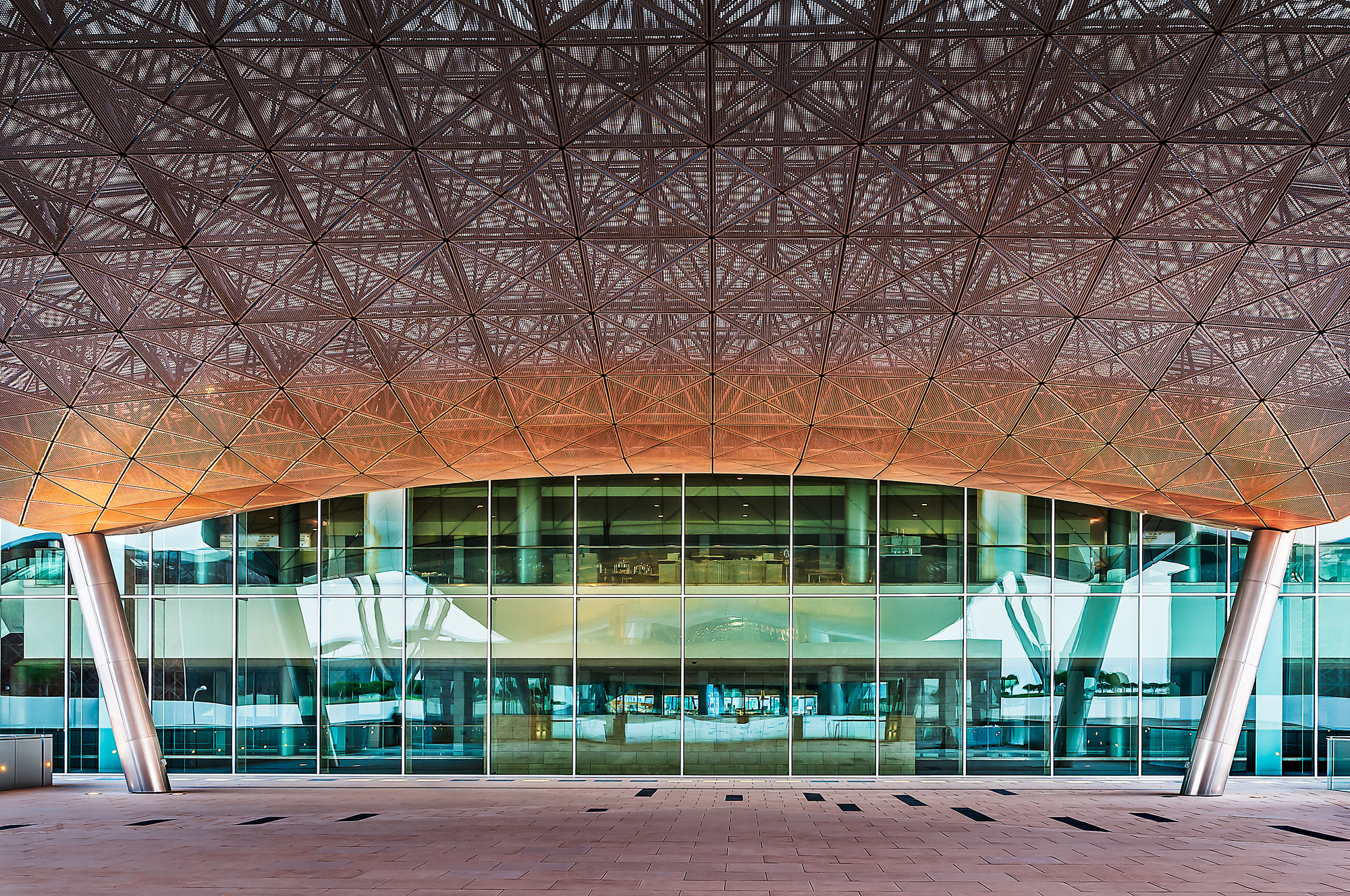 Reynaers ConceptWall 50 curtain wall at Qatar National – aluminum curtain walls featured on Aluminum Curtain Wall Systems USA | Schüco &amp