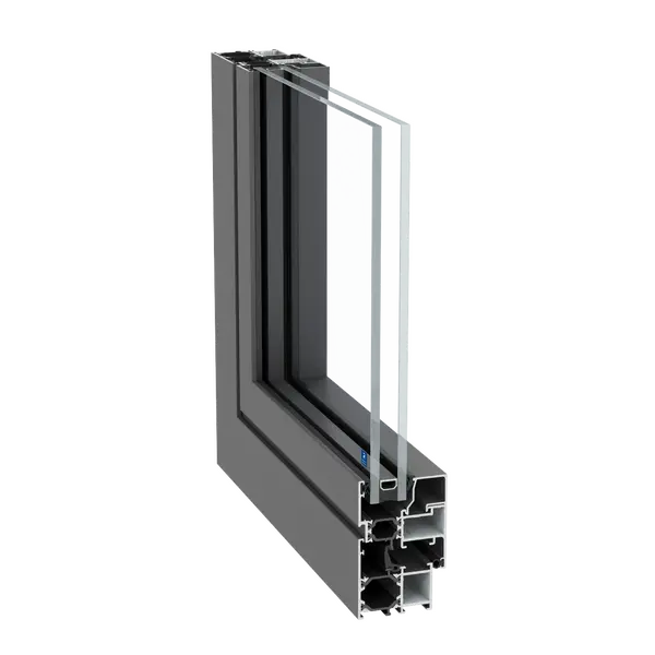 Window section of the Reynaers Ecosystem 50 – custom aluminum windows featured on Reynaers Aluminum Windows & Window Systems