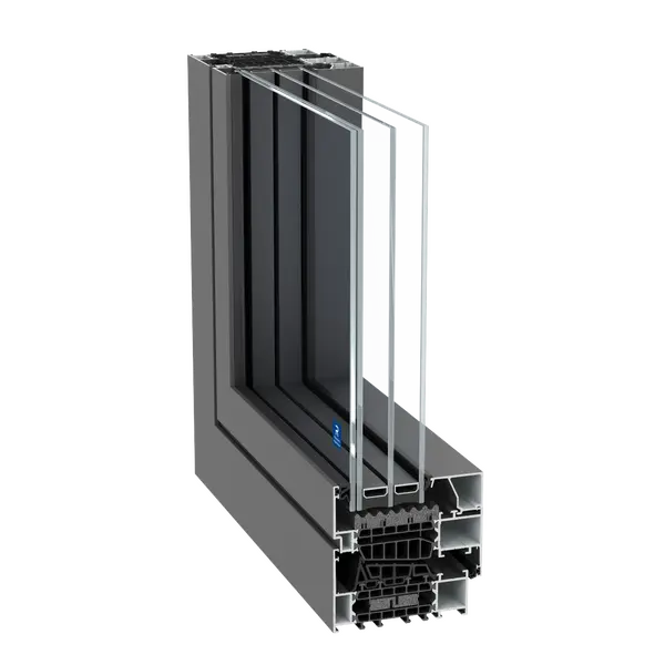 Window section of the Reynaers MasterLine 10 – custom aluminum windows featured on Reynaers Aluminum Windows & Window Systems