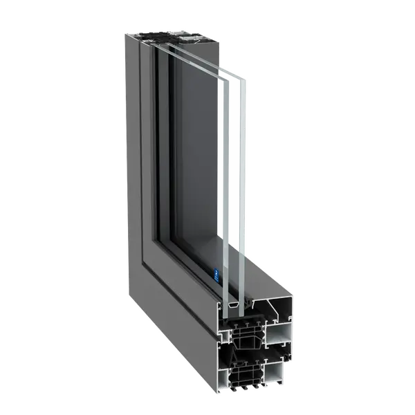 Window section of the Reynaers MasterLine 8 – custom aluminum windows featured on Reynaers Aluminum Windows & Window Systems