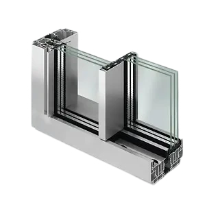 Schüco AS PD 75.HI Performance Line sliding glass door profile – aluminum sliding doors featured on Schüco Sliding Glass Doors USA | ASE & Panorama