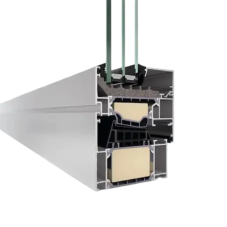 Profile section of the Schüco AWS 90.SI+ – custom aluminum windows featured on Schüco Aluminum Windows & AWS Window Systems