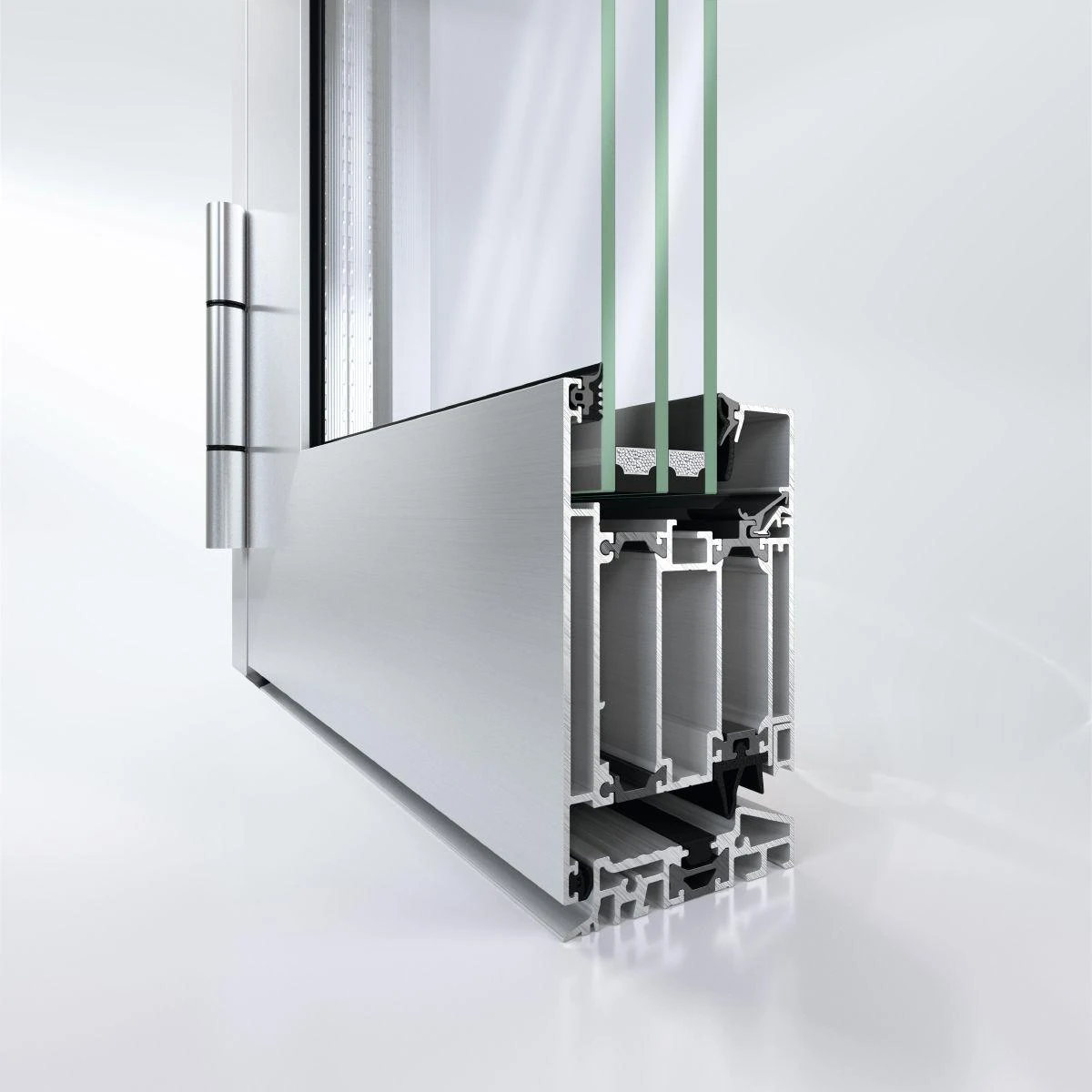 Schüco AD UP 75 BL thermally separated aluminum entry door – custom aluminum doors featured on Schüco Aluminum Doors USA | AD UP, Pivot &