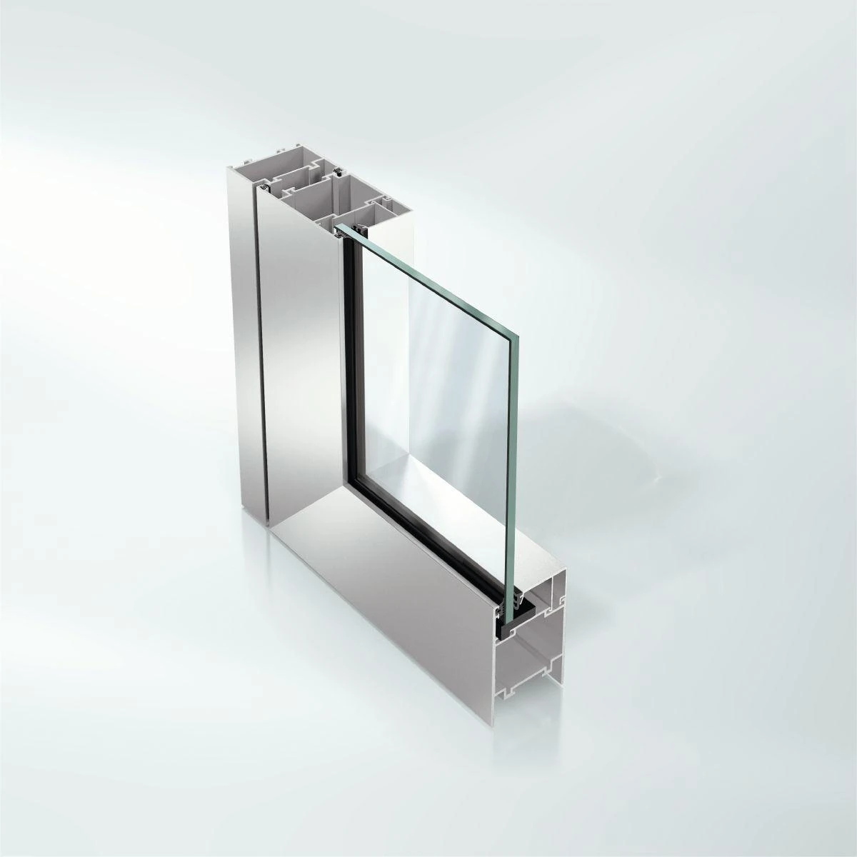 Schüco ADS 65.NI non-insulated commercial aluminum door profile – custom aluminum doors featured on Schüco Aluminum Doors USA | AD UP, Pivot &